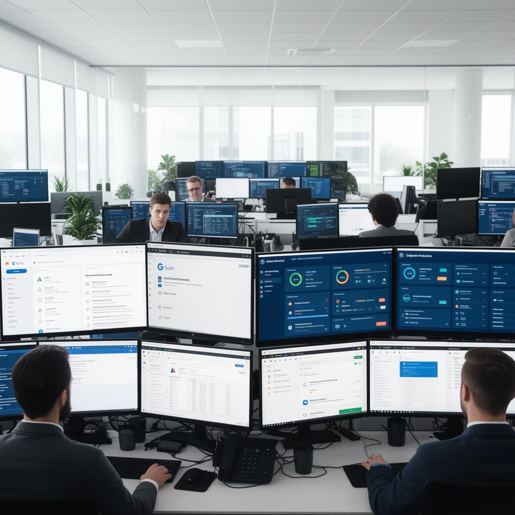 G Suite, Active Directory, and endpoint protection for a major enterprise organisation.
