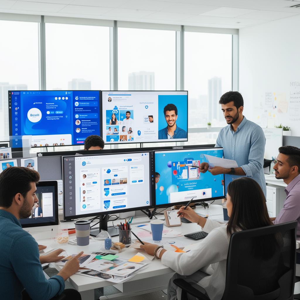 Full digital rebranding and social media management for Aamalcom — a major KSA enterprise.